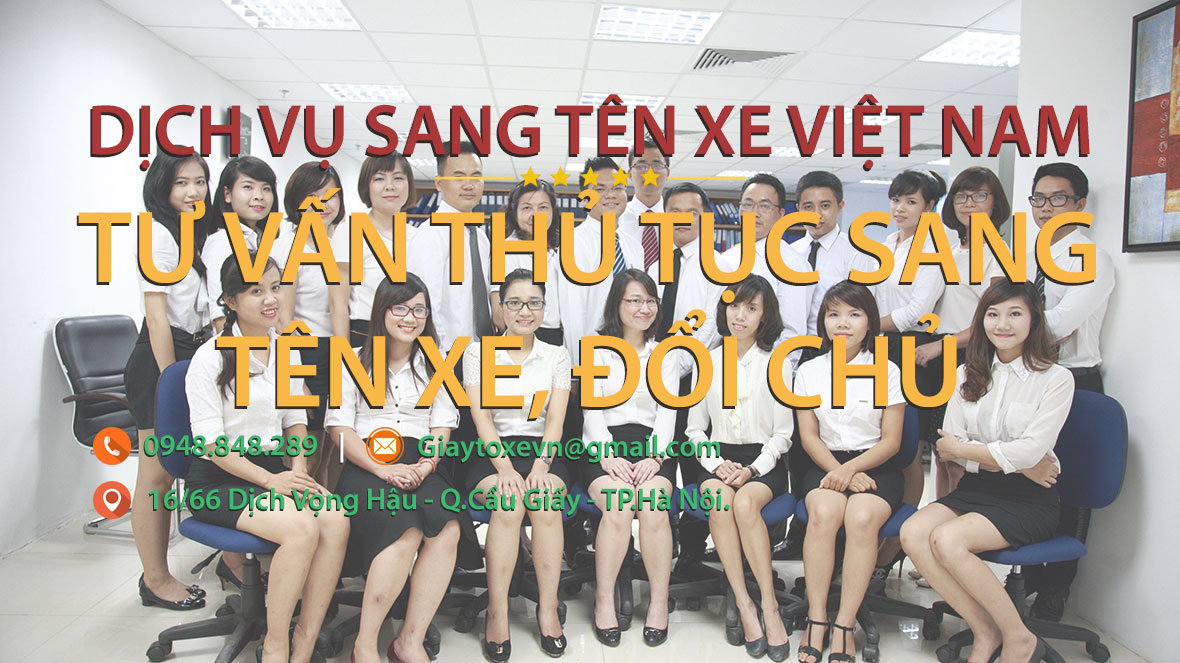 Tư vấn thủ tục sang tên xe, đổi chủ