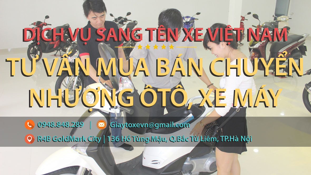 Tư vấn mua bán, chuyển nhượng ôtô, xe máy