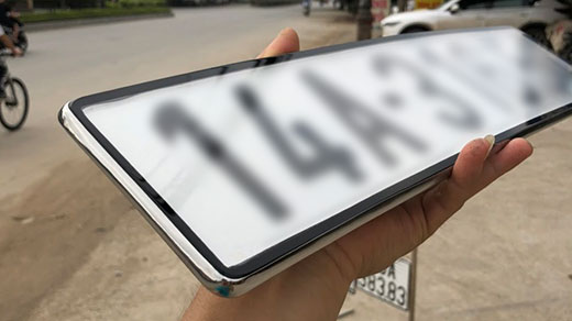 Khung biển số ô tô inox (loại thường không cờ)