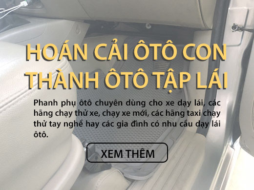 Hoán cải ô tô con thành ô tô tập lái