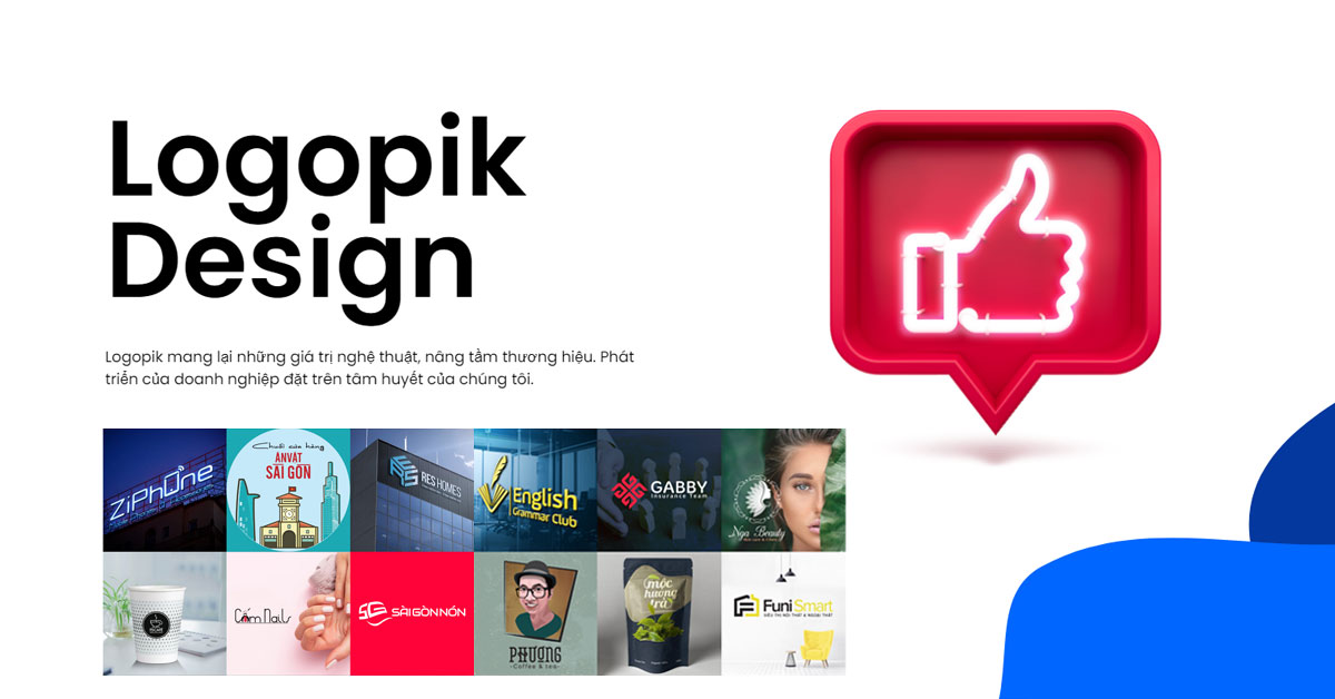 LOGOPIK là đơn vị đứng top 1 trong sự lựa chọn thiết kế logo của bạn