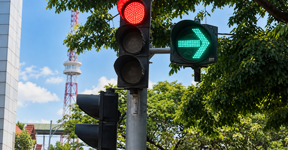Đèn tín hiệu cho phép rẽ phải