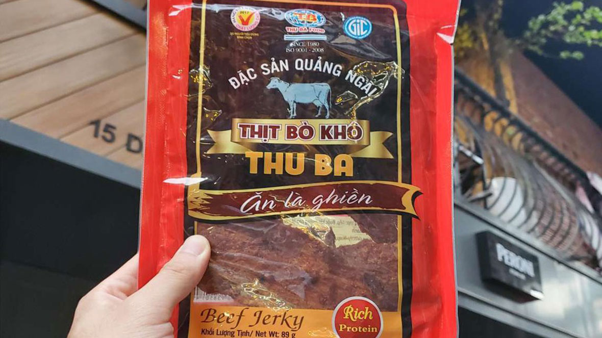 Thịt Bò Khô Thu Ba đặc sản Quảng Ngãi