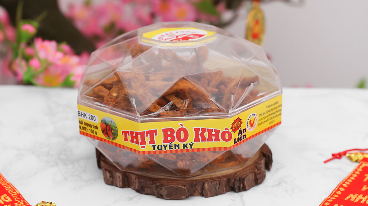 Thịt Bò Khô Tuyết Ký hộp 150g