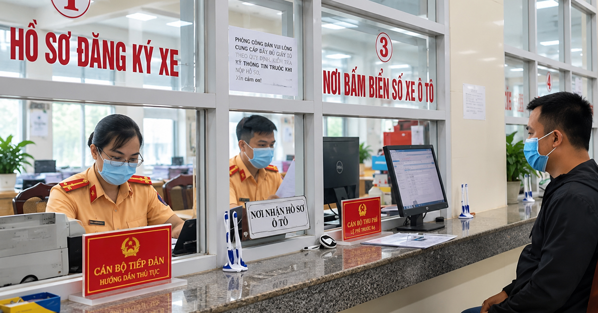 Quy trình sang tên ô tô năm 2026