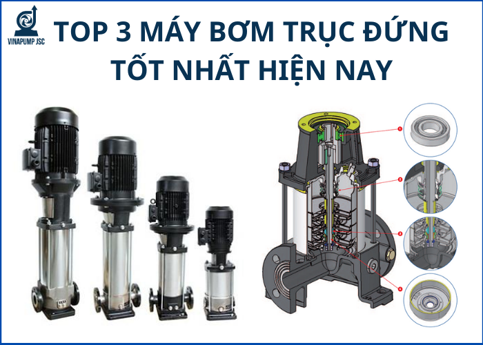 Top 3 máy bơm trục đứng bán chạy nhất hiện nay