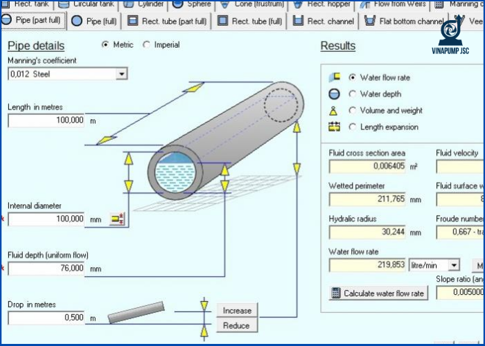 Hướng dẫn tính toán sụt áp đường ống trong hệ thống máy bơm công nghiệp