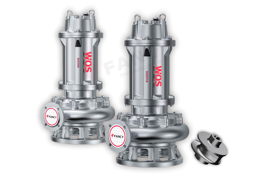 BƠM CHÌM NƯỚC THẢI INOX 316 - WQS FANCY
