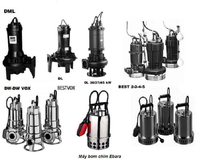 MÁY BƠM CHÌM NƯỚC THẢI EBARA