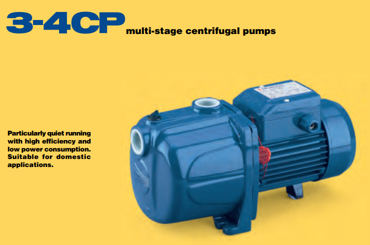 Bơm ly tâm trục ngang PEDROLLO Model 3CP 80E