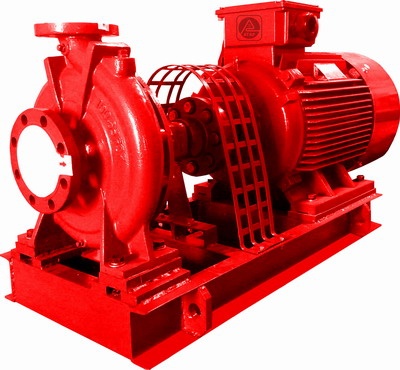 Bơm chữa cháy Điện trục rời - đầu bơm INTER Việt Nam + động cơ Vicky Trung Quốc Model CA100-250/75-75KW