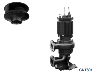 Bơm chìm đặt cạn SHINMAYWA Model CNT801 3.7 kW 380V Cỡ cổng 80mm