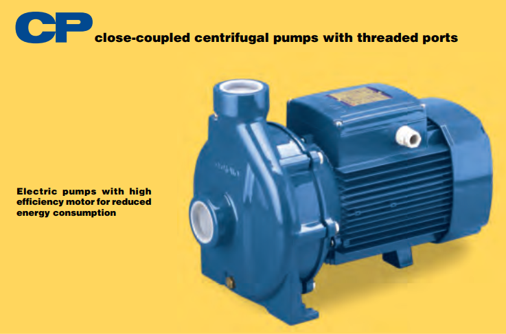 Bơm ly tâm trục ngang PEDROLLO Model CP 250AR