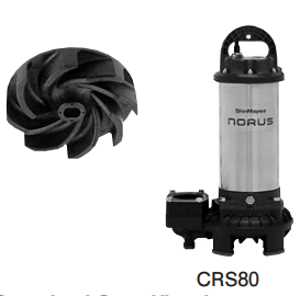 Bơm chìm bơm cát SHINMAYWA Model CRS501WT 0.4kW 380V cổng 50mm