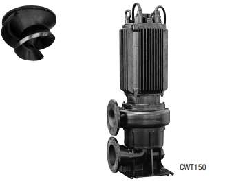 Bơm chìm đặt cạn cánh vít SHINMAYWA Model CWT100 7.5 kW 380 Cỡ cổng 100mm