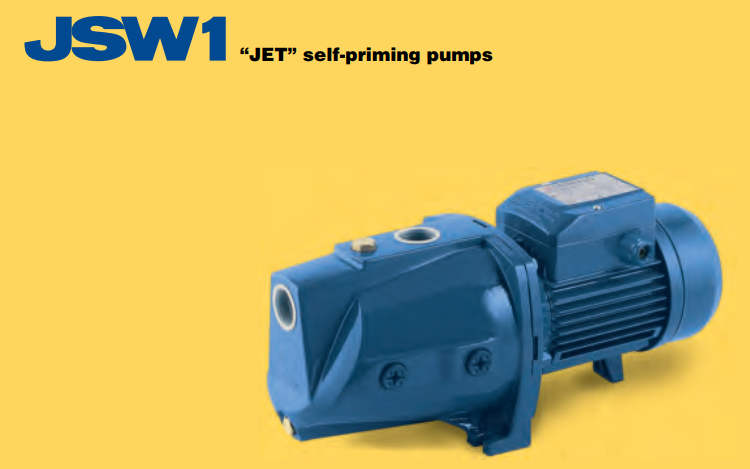 Bơm ly tâm trục ngang PEDROLLO Model JSWm 1C