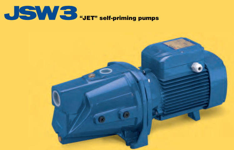 Bơm ly tâm trục ngang PEDROLLO Model JSWm 3CH