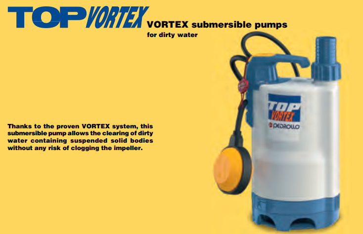 Bơm chìm PEDROLLO Model TOP - VORTEX