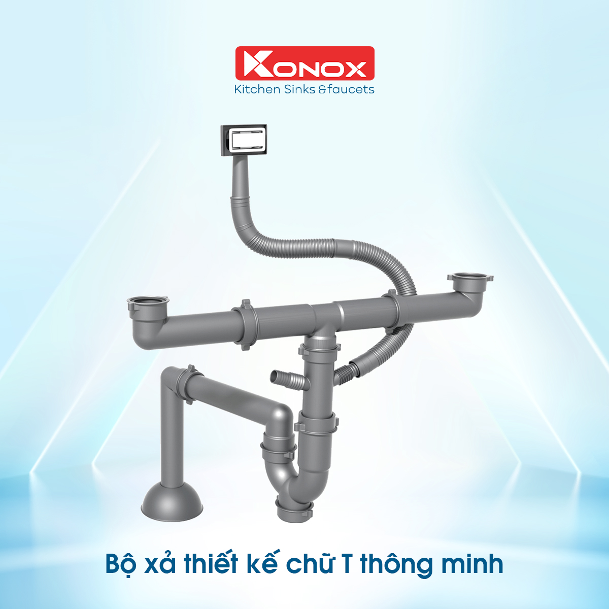 chậu rửa bát konox