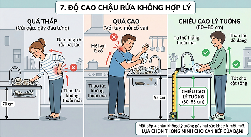 5 vấn đề khi lắp đặt chậu rửa không ai nhắc đến