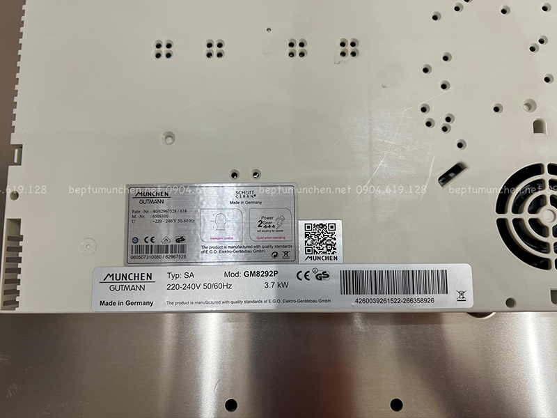 Tem đáy bếp từ Munchen GM 8292P