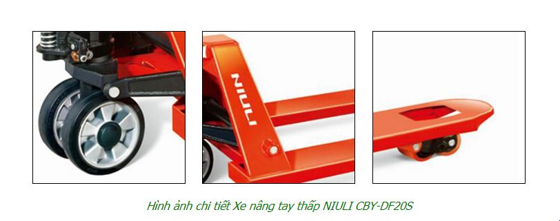 Bánh xe nâng chất liệu cao su