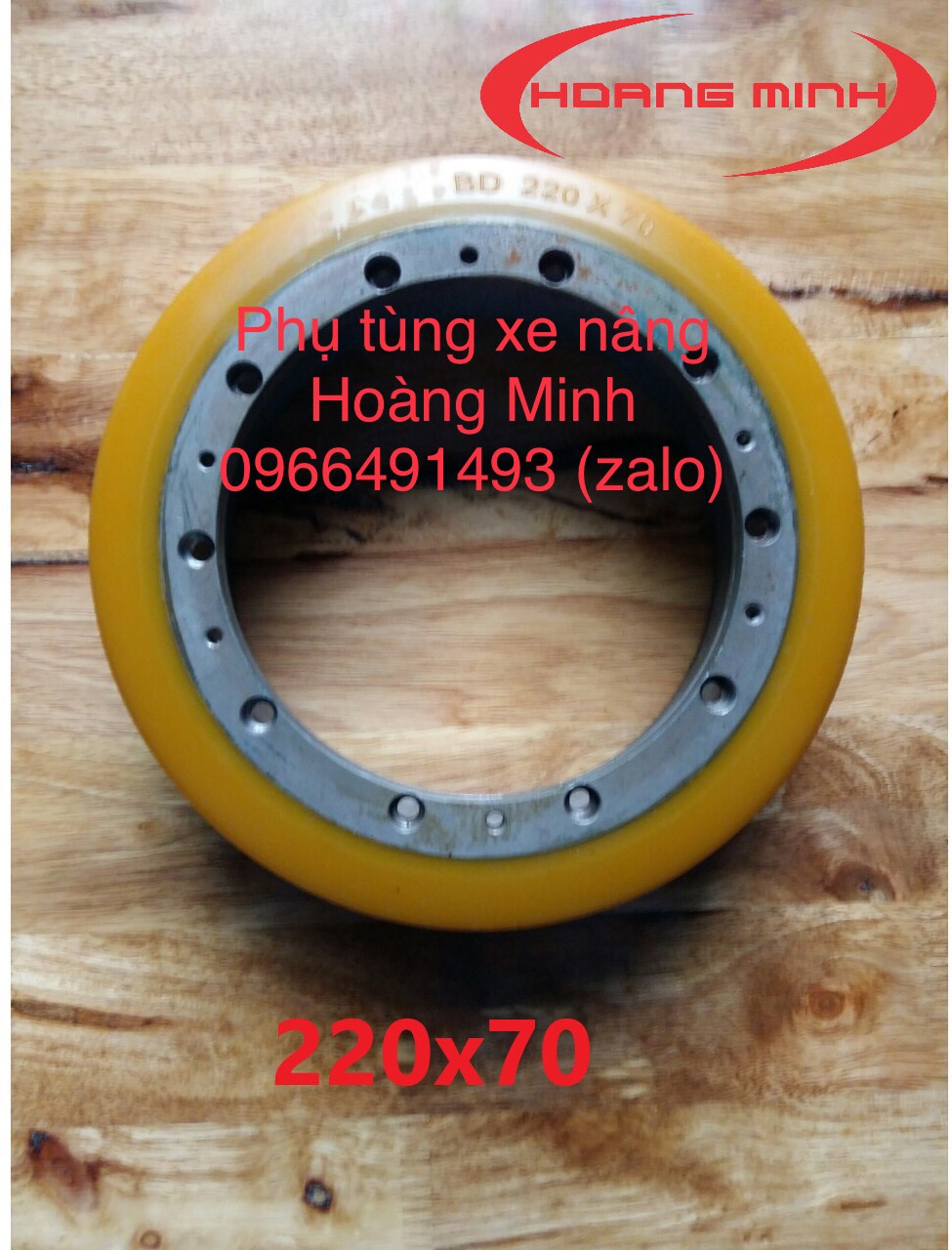 Bánh xe nâng điện bán tự động 220x70