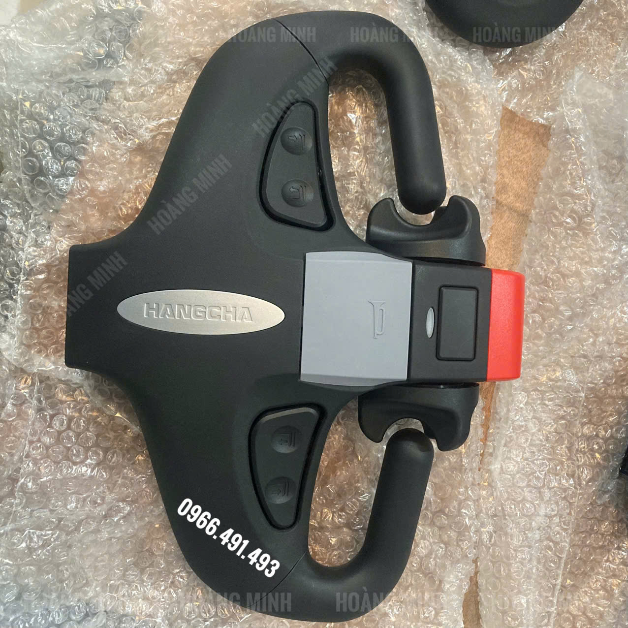 Tay điều khiển xe nâng Hangcha sử dụng pin Lithium 