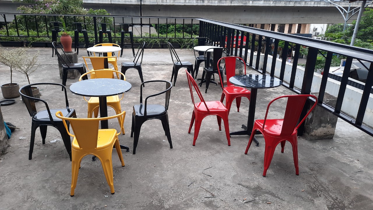 Bộ bàn ghế cafe| Bàn ghế cafe tại nhà| Bàn ghế cafe giá rẻ tại Hà Nội Ban công cafe menu - \