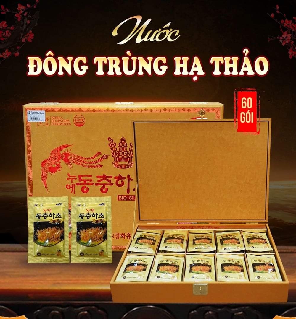 Nước đông trùng hạ thảo KangHwa Hàn Quốc 60 gói