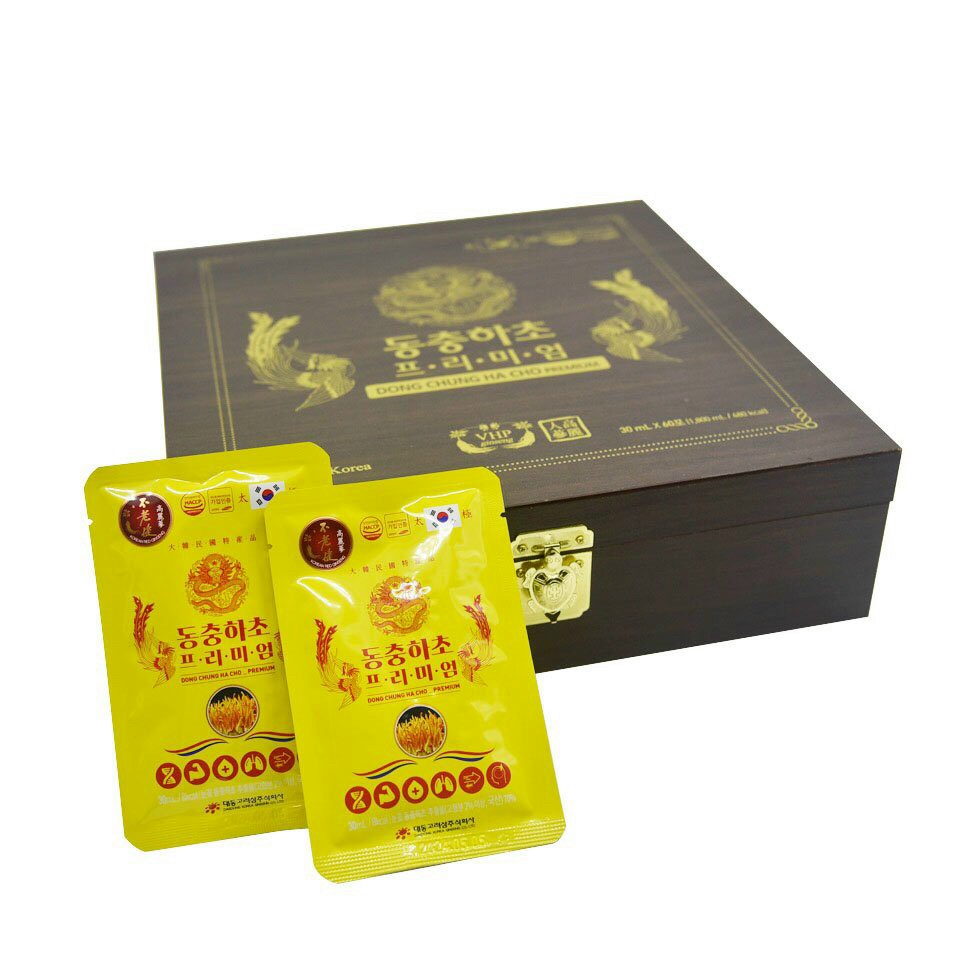 Đông trùng hạ thảo hộp gỗ deadong 60 gói 30ml