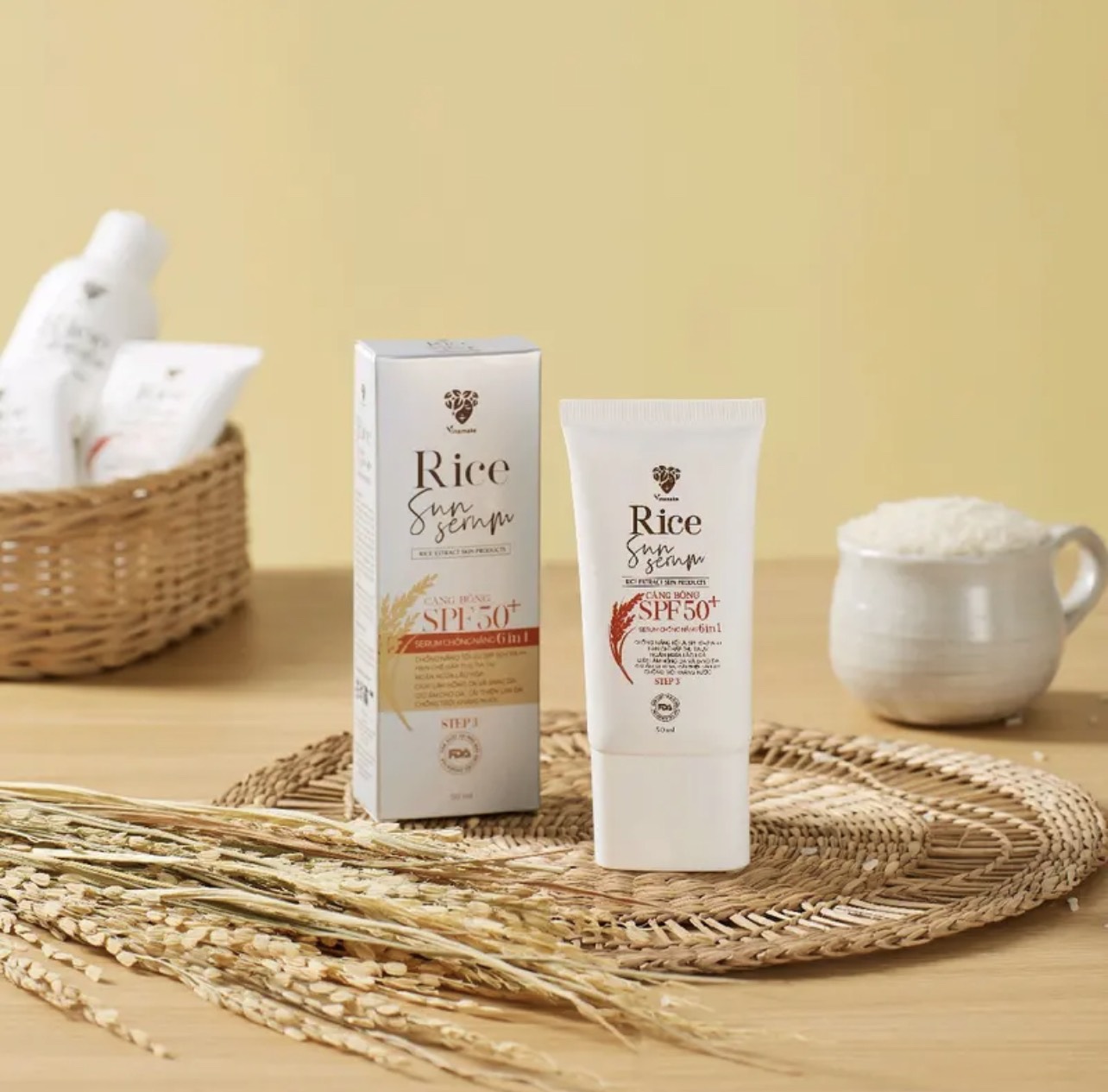 Serum Chống Nắng Rice Sun Serum 6 in 1