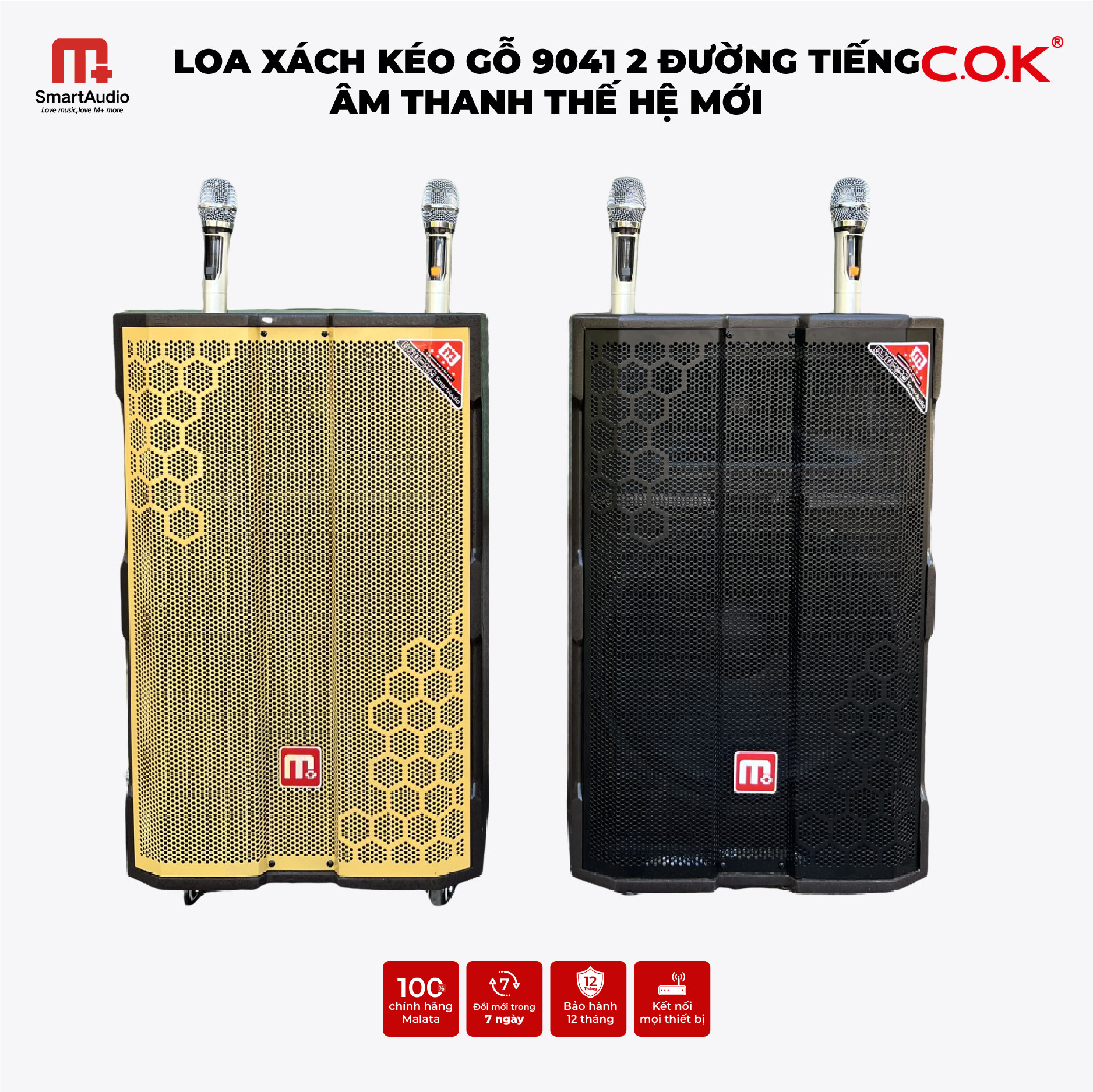 Kéo Gỗ MALATA 9041PY 2 Đường Tiếng, Cấu Hình Âm Thanh Mạnh Mẽ