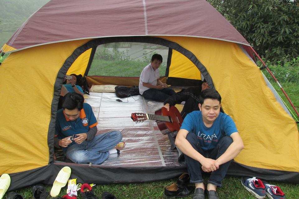 Lều cắm trại dã ngoại cho 12 Người 2 lớp chống thấm nước tốt hàng chính hãng độc quyền phân phối và sản xuất