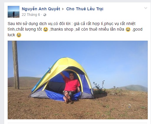 Thuê Lều 2 người Thuê Lều 2 người