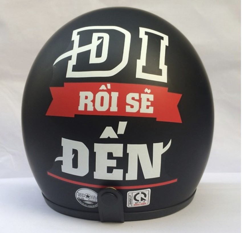 Mũ Bảo Hiểm Bopa 3/4 Tem Phượt Cao Cấp Cuộc đời là những chuyến đi