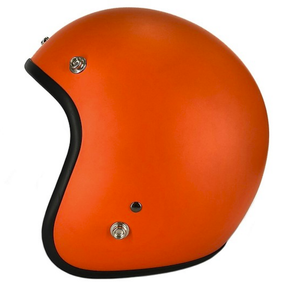 Mũ bảo hiểm 3/4 đầu chuyên phượt cam nhám viền đen