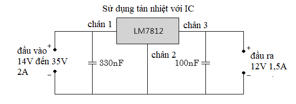 Mạch Nguồn DC 12V Sử Dụng IC 7812