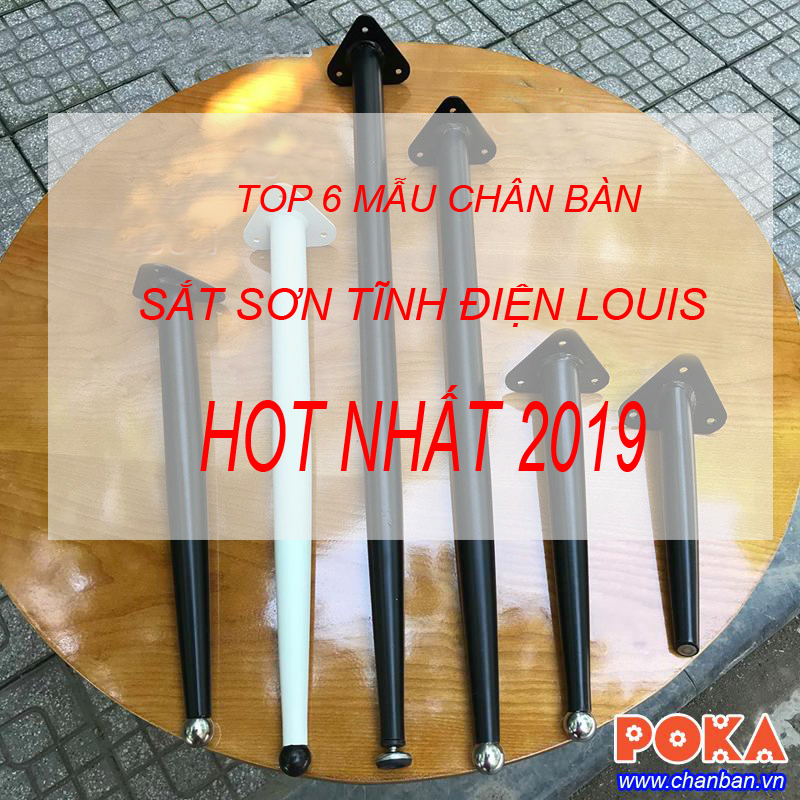 Top 6 mẫu chân bàn sắt Louis sơn tĩnh điện đẹp