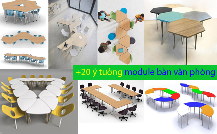 20+ Ý tưởng thiết kế module bàn làm việc văn phòng