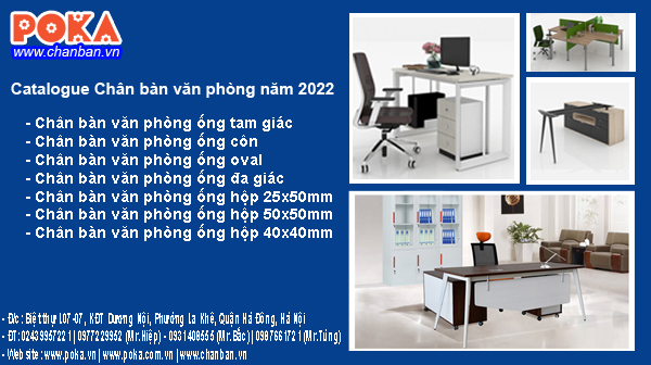 Catalogue Chân bàn văn phòng năm 2022