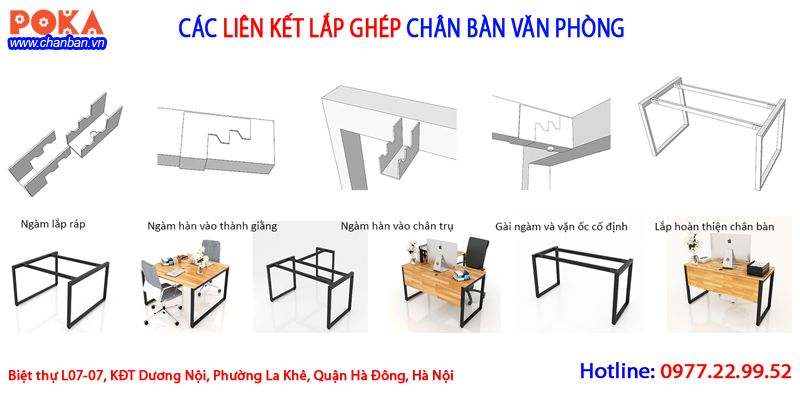 Bạn cần chuẩn bị gì khi làm chân bàn văn phòng tháo rời lắp ghép?