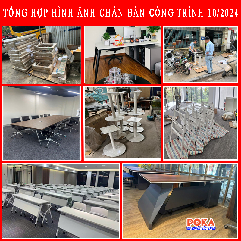 Tổng hợp hình ảnh bàn giao chân bàn tháng 10/2024