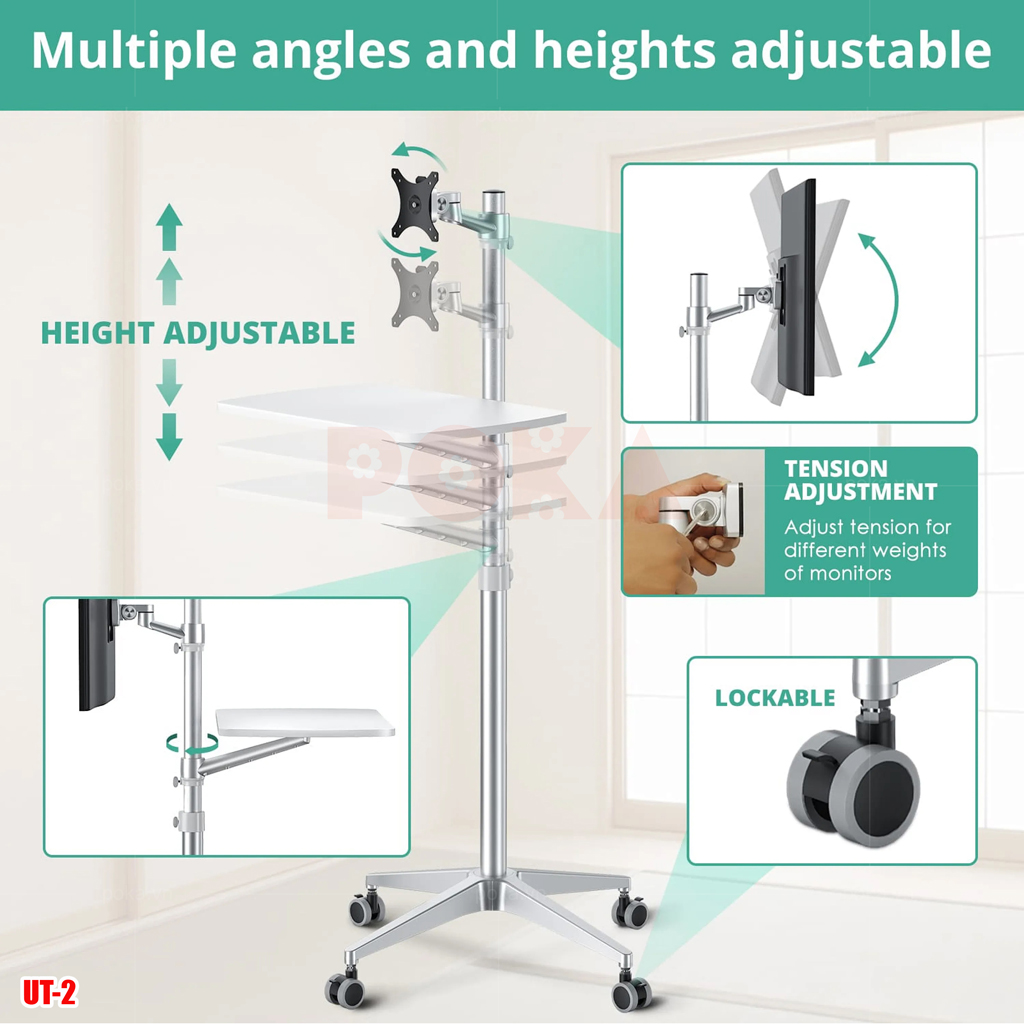 Bàn làm việc di động Viozon UT-2 có bánh xe