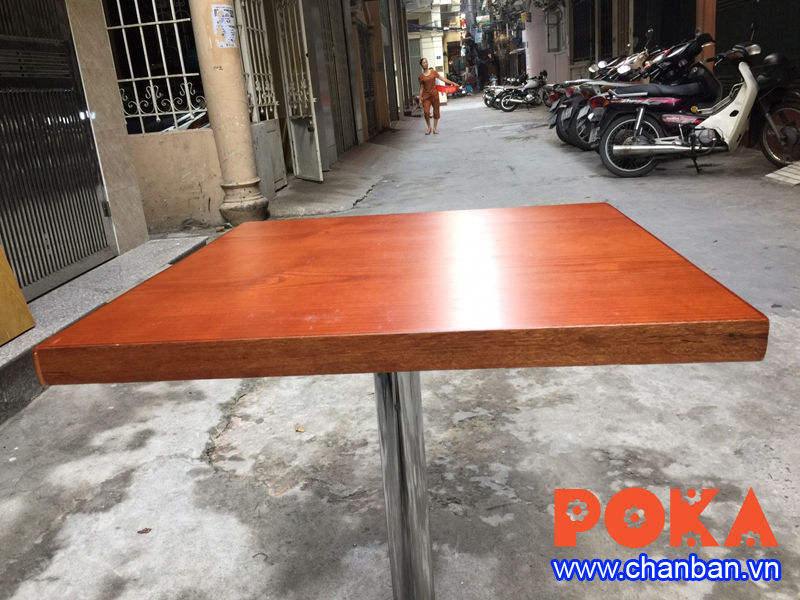 Bà n gỠveneer chân inox