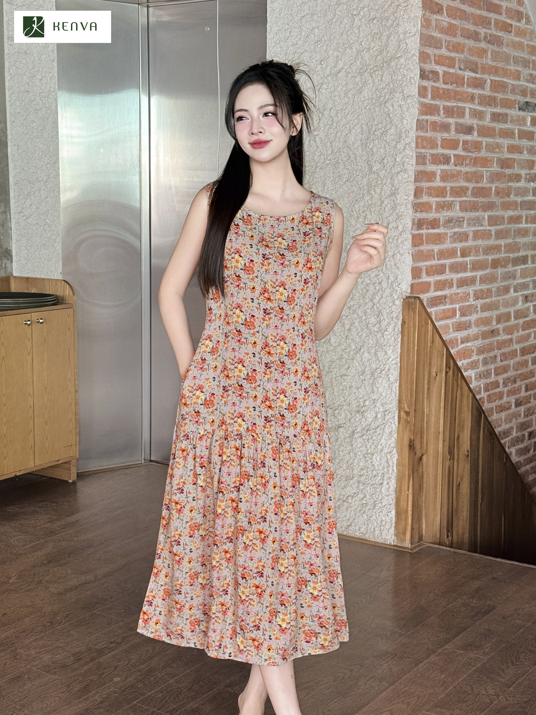 Váy lanh đuôi cá SN