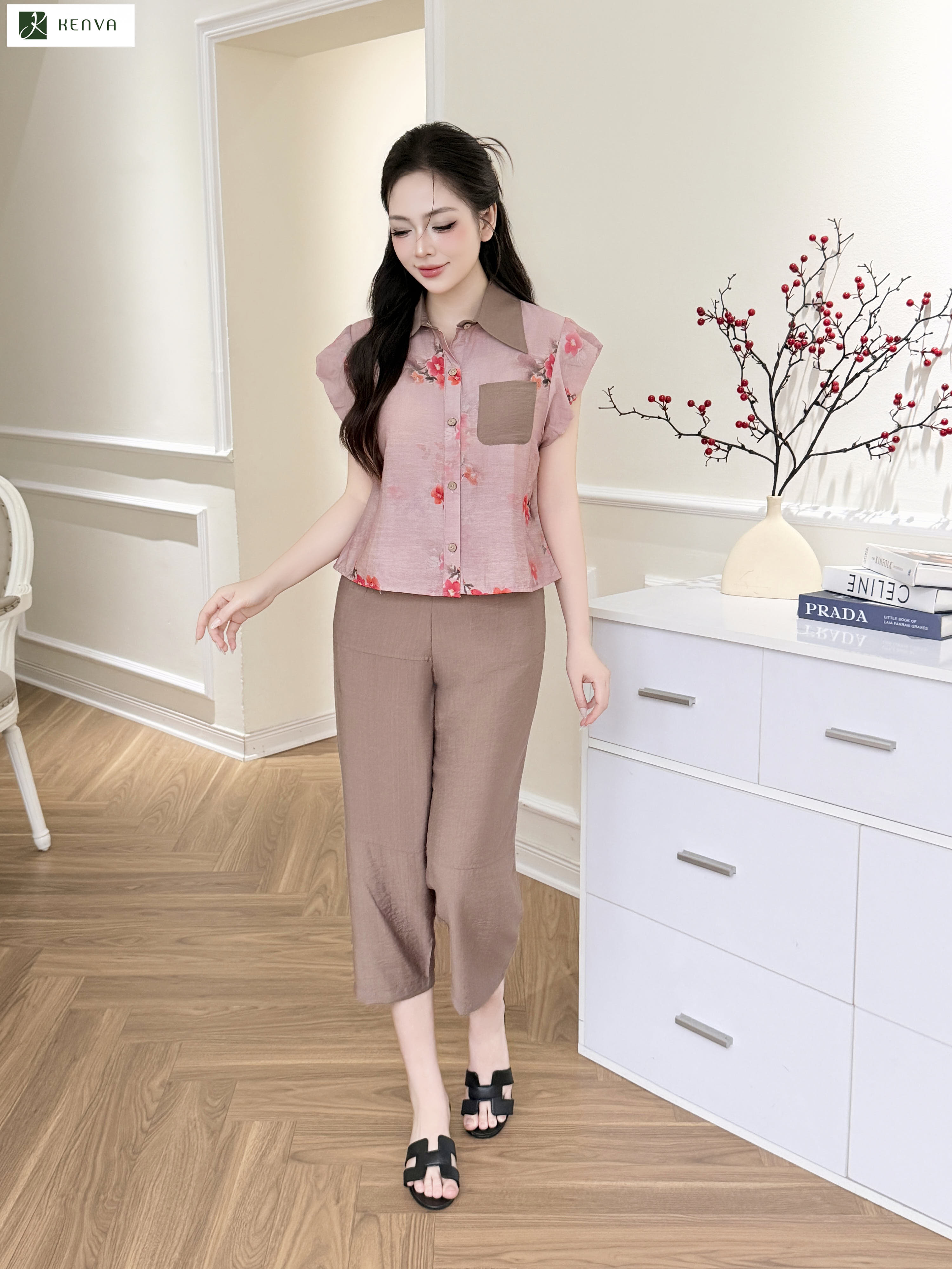 Bộ set đũi tơ cổ bẻ