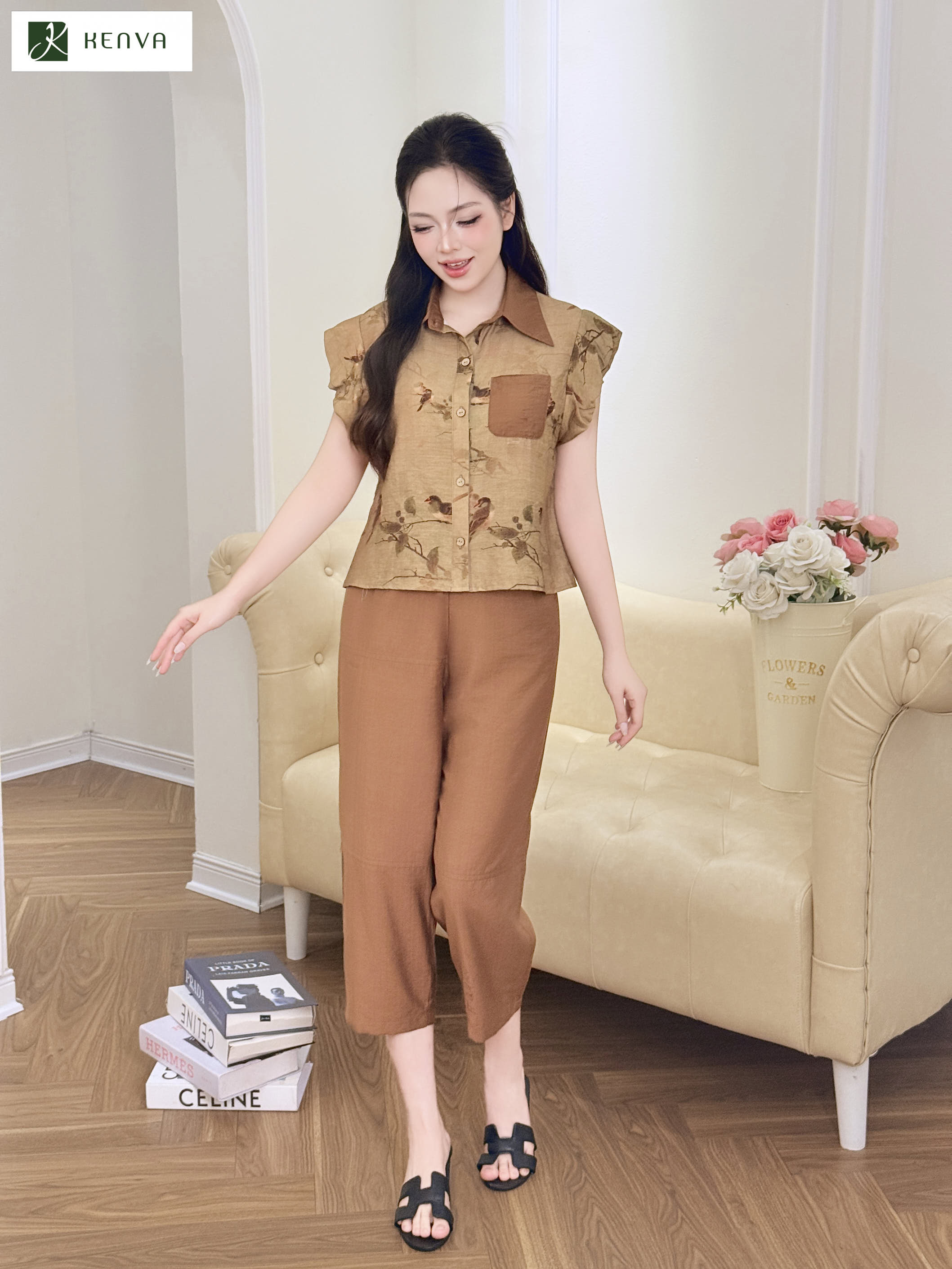 Bộ set đũi tơ cổ bẻ