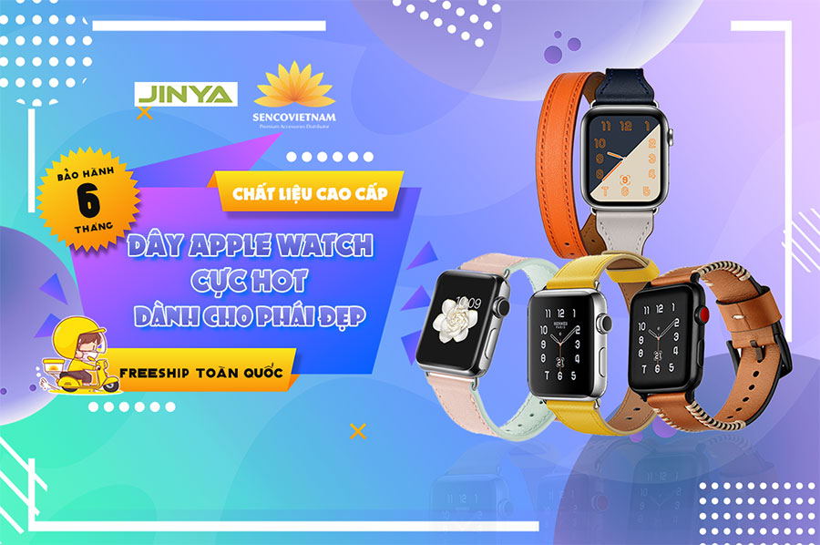 Dây đeo Apple Watch cực hợp cho phái nữ thương hiệu JINYA