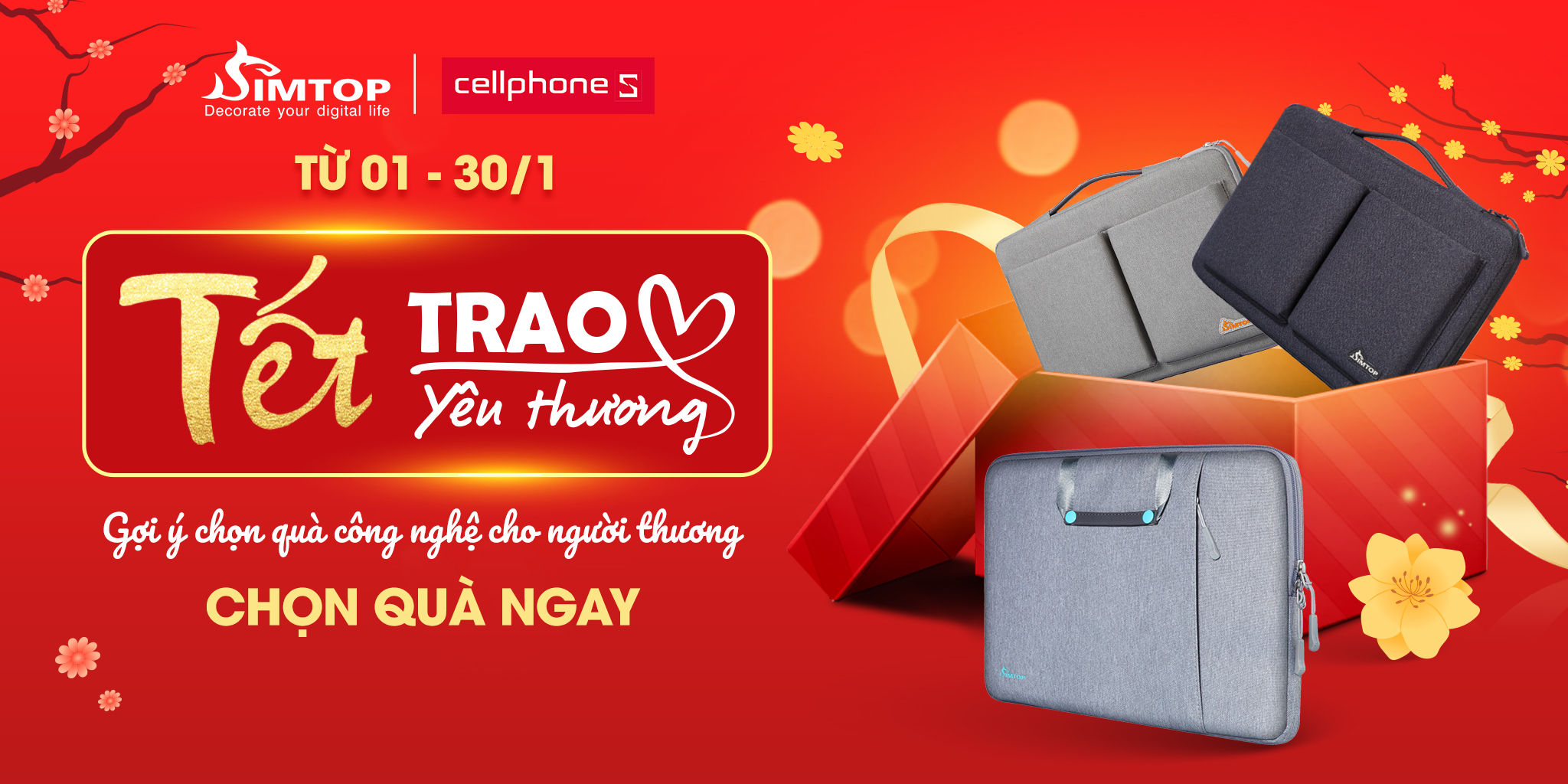 Tết Trao Yêu Thương - SALE 30% Đón Năm Mới 2022 tại CELLPHONES